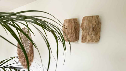 ABACA WALL LAMP | NATURAL