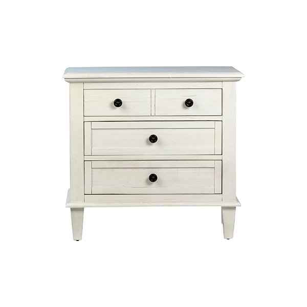 ABBY WHITE WASHED ACACIA BEDSIDE CHEST