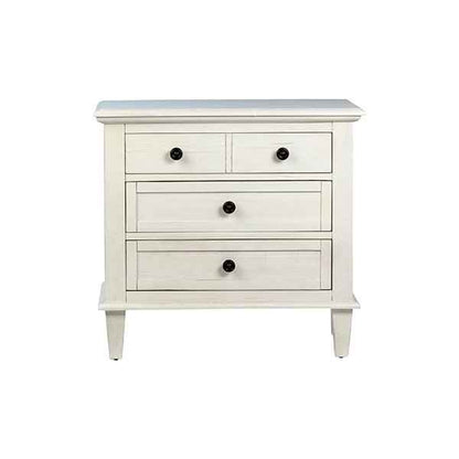 ABBY WHITE WASHED ACACIA BEDSIDE CHEST