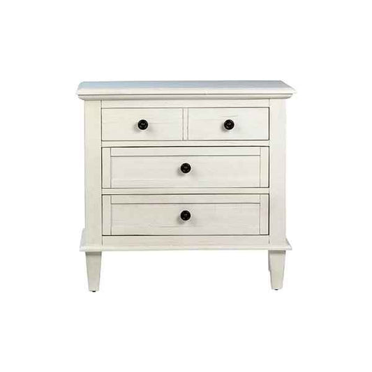 ABBY WHITE WASHED ACACIA BEDSIDE CHEST