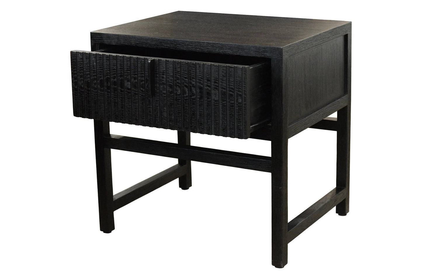 ADDISON (BED)SIDE TABLE / CHARCOAL OAK - Green Design Gallery