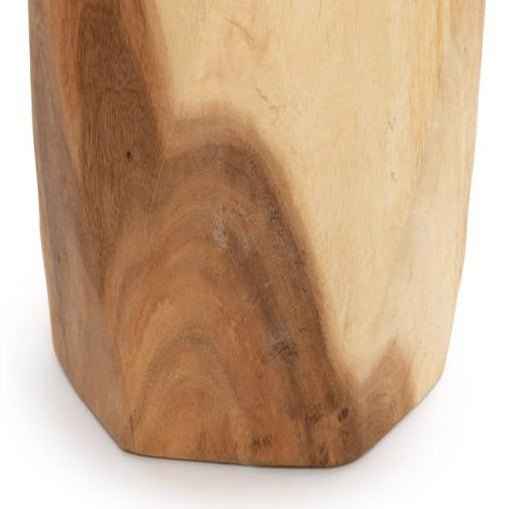 ADIRA SIDE TABLE + STOOL | NATURAL