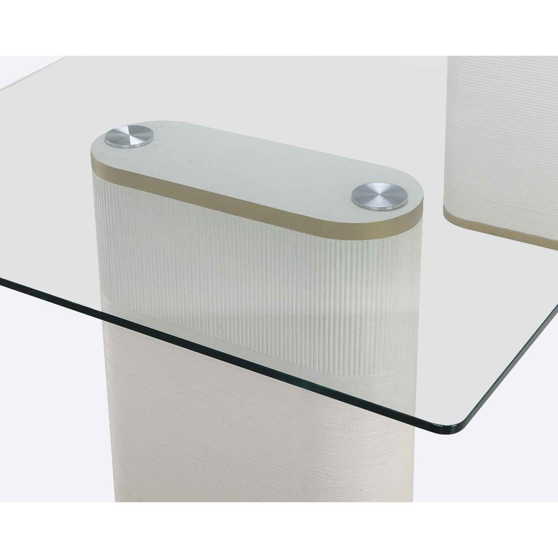 AEMOND 86.5" DINING TABLE - WHITE