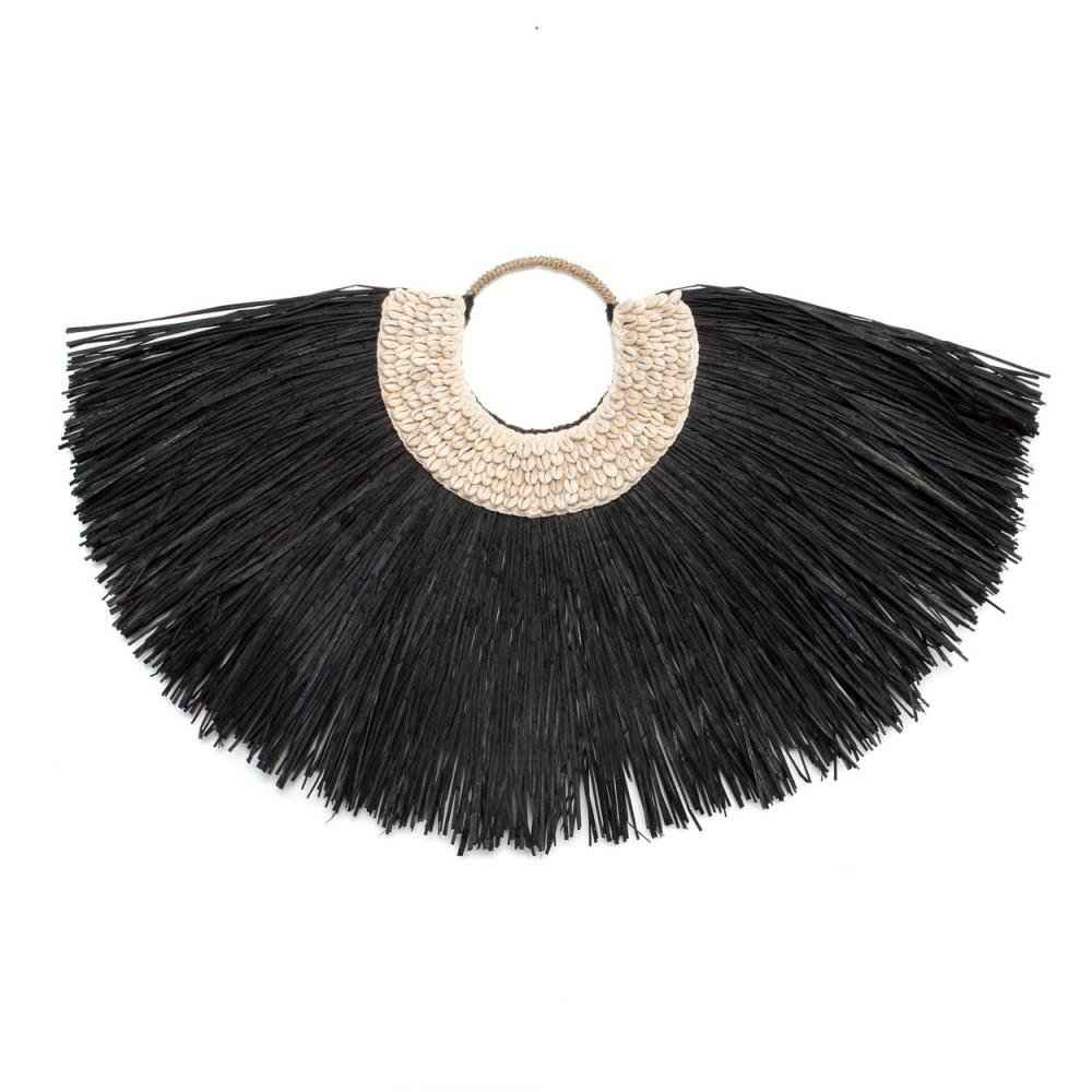 ALANG COWRIE ON STAND | BLACK | LARGE