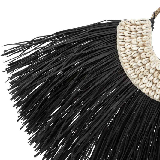 ALANG COWRIE ON STAND | BLACK | LARGE