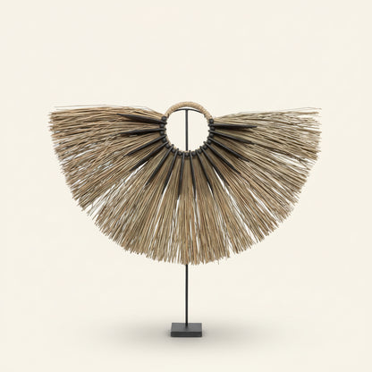 ALANG WOOD ON STAND |  NATURAL + BLACK