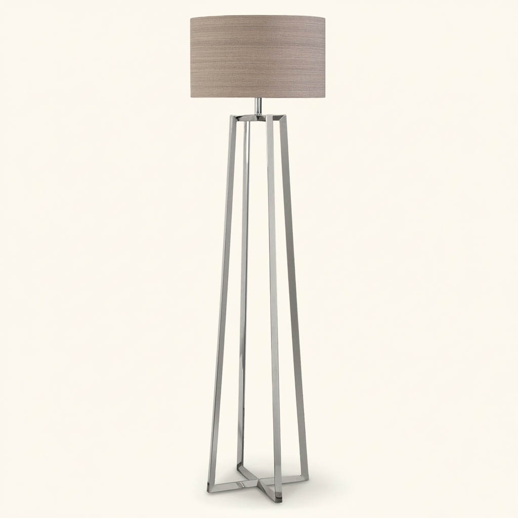 ALEXUS POLISHED CHROME FLOOR LAMP