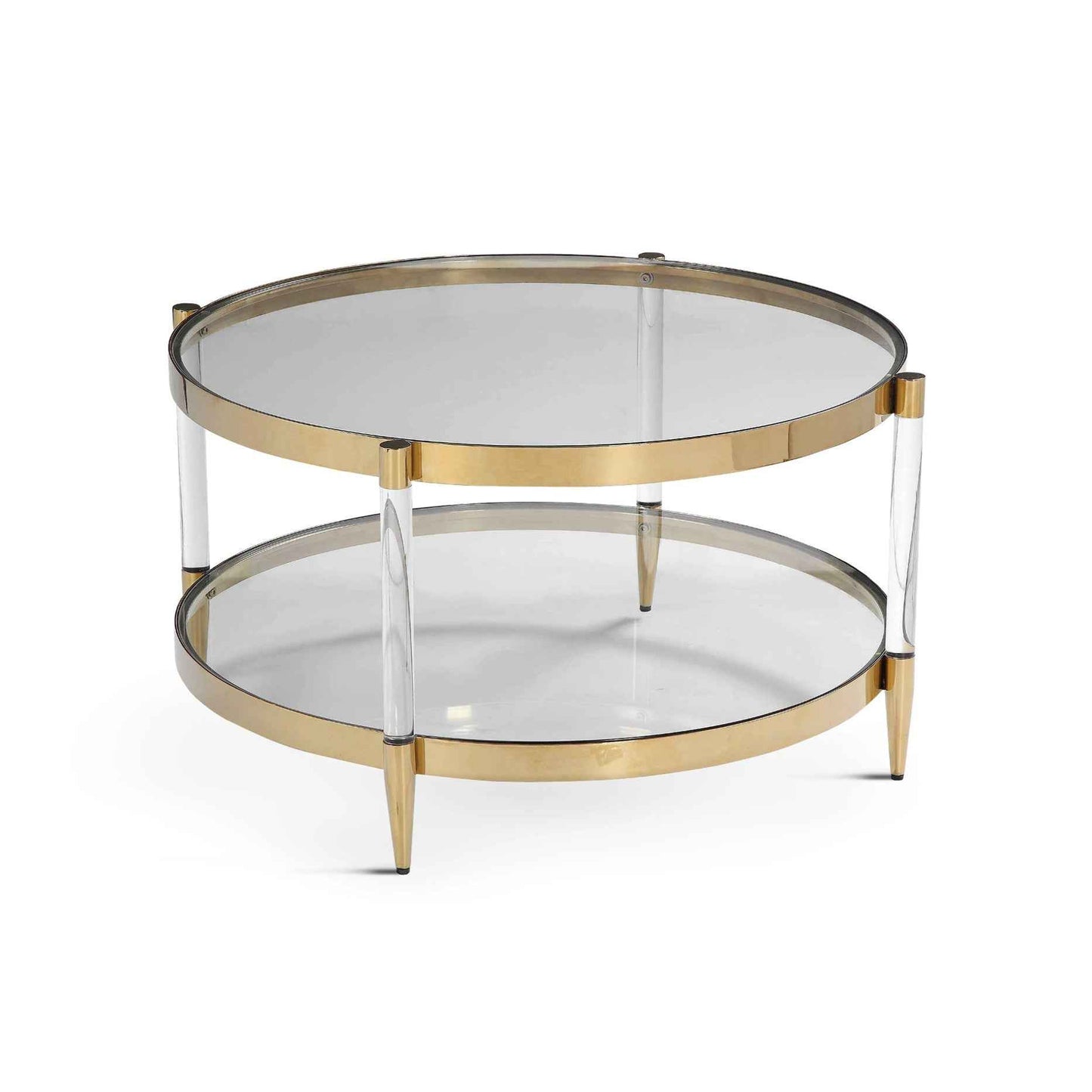 ALLURE GOLD & ACRYLIC COFFEE TABLE