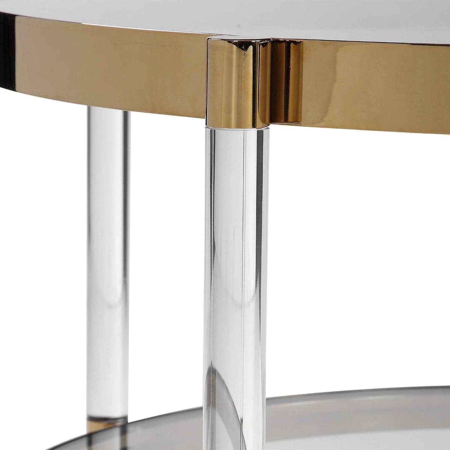 ALLURE GOLD & ACRYLIC COFFEE TABLE