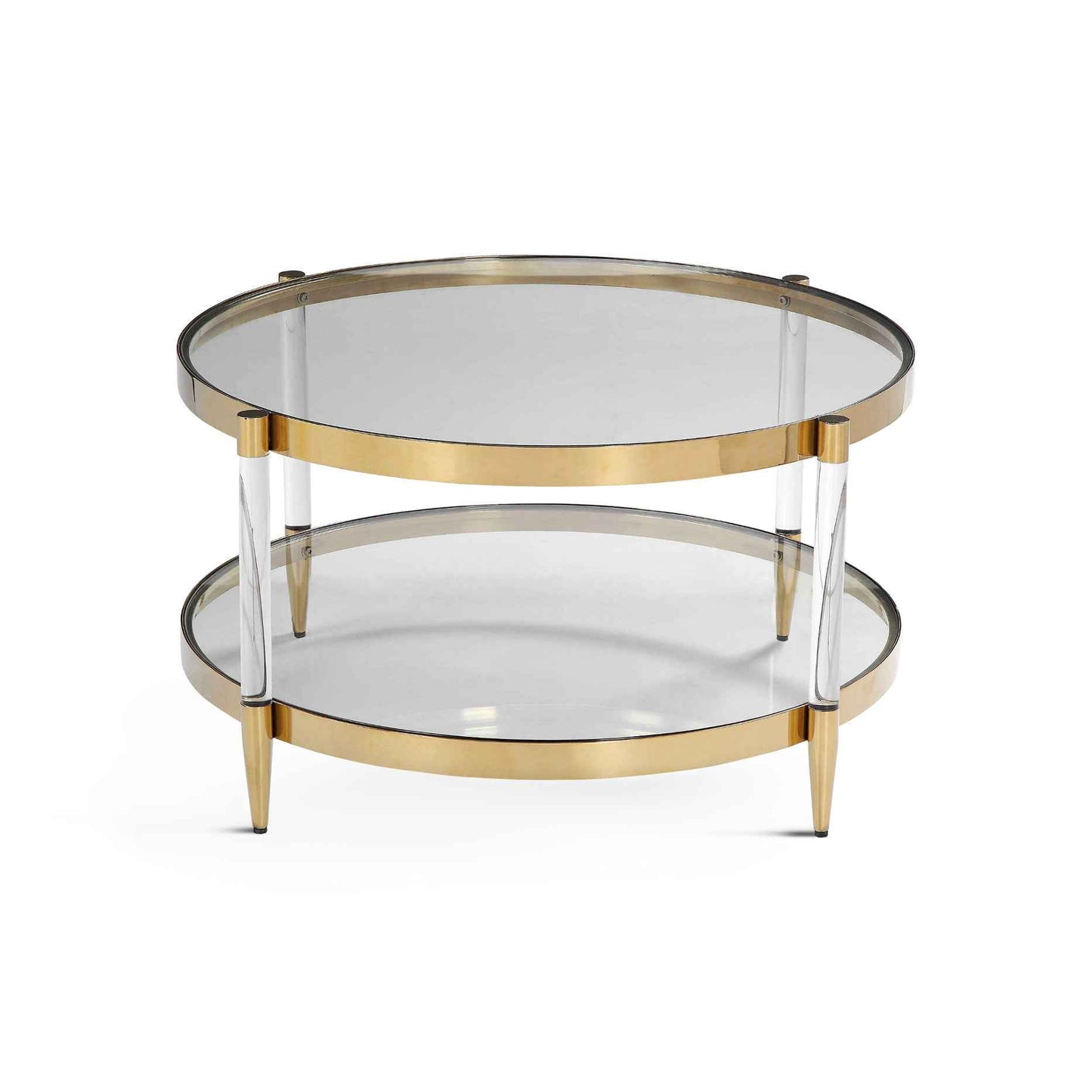 ALLURE GOLD & ACRYLIC COFFEE TABLE