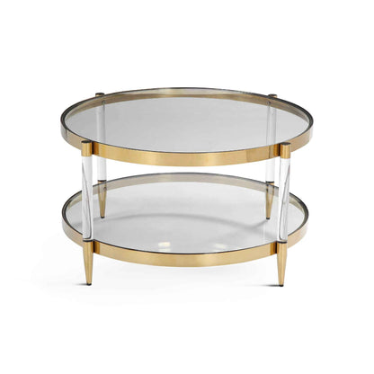 ALLURE GOLD & ACRYLIC COFFEE TABLE