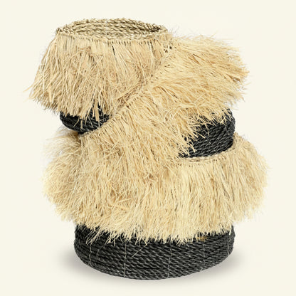 ALOHA BASKETS | BLACK | SET OF 3