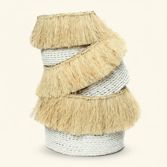 ALOHA BASKETS | WHITE | SET OF 3