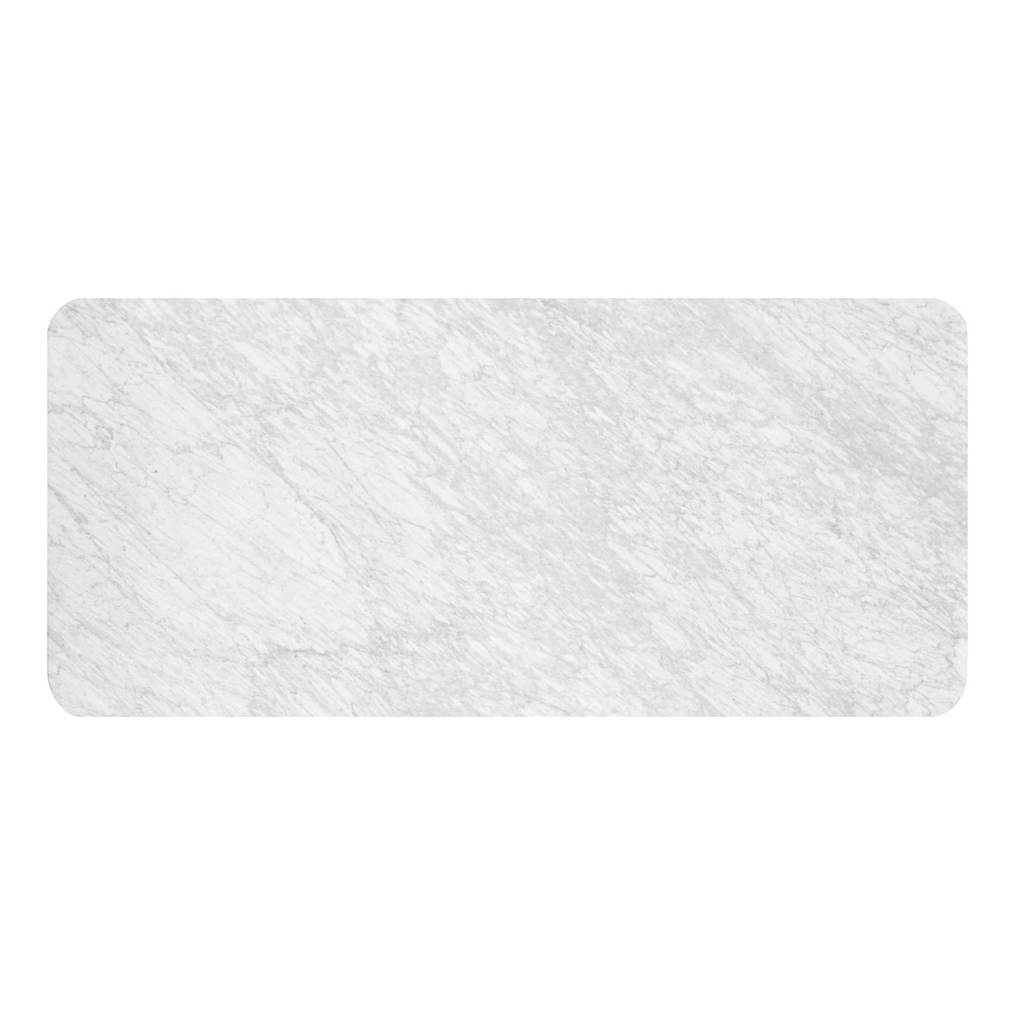 AMBROSIA 79" DINING TABLE - WHITE MARBLE