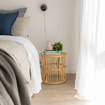 ANNA SIDE TABLE / NATURAL RATTAN