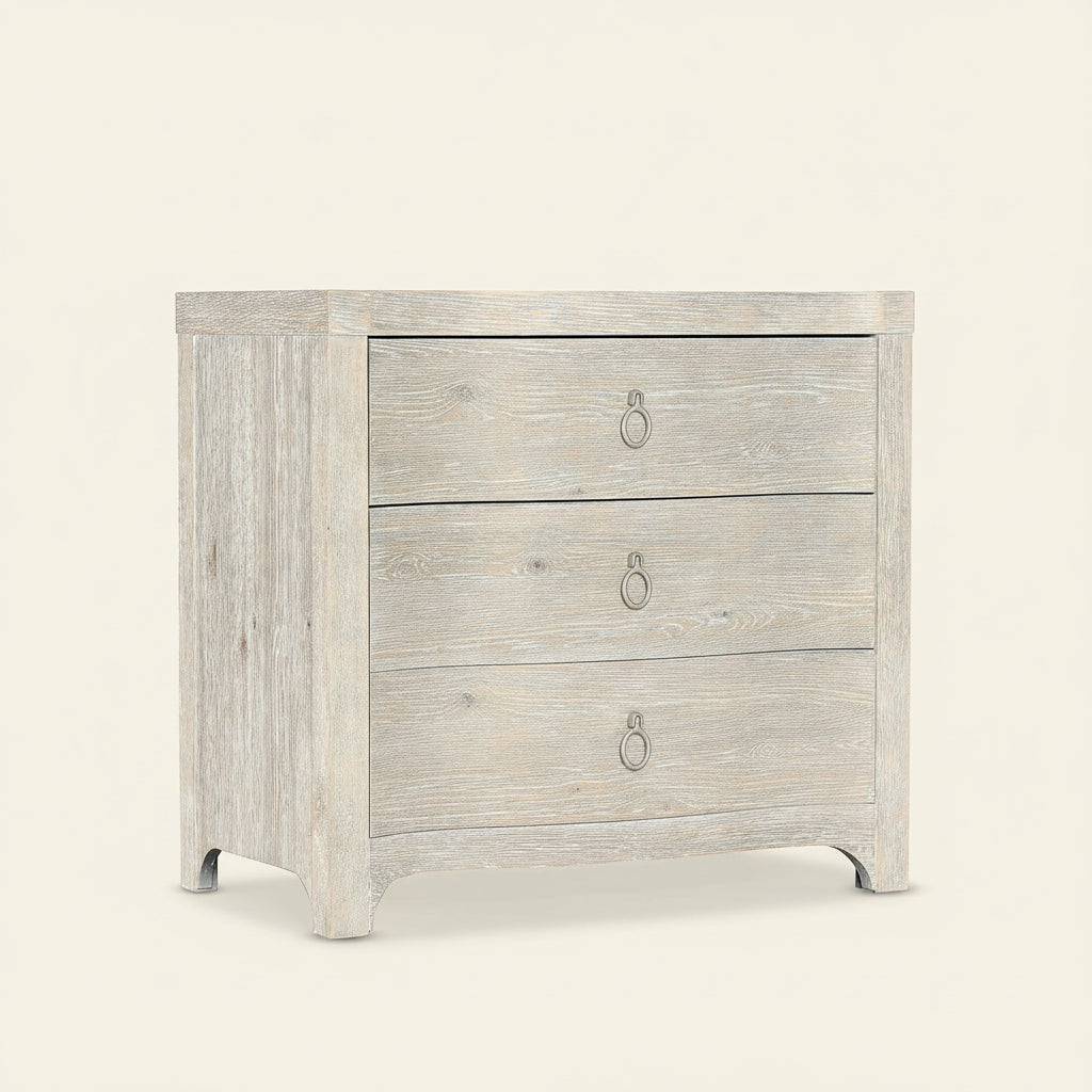 ANTIQUA NIGHTSTAND: WHITEWASHED OAK