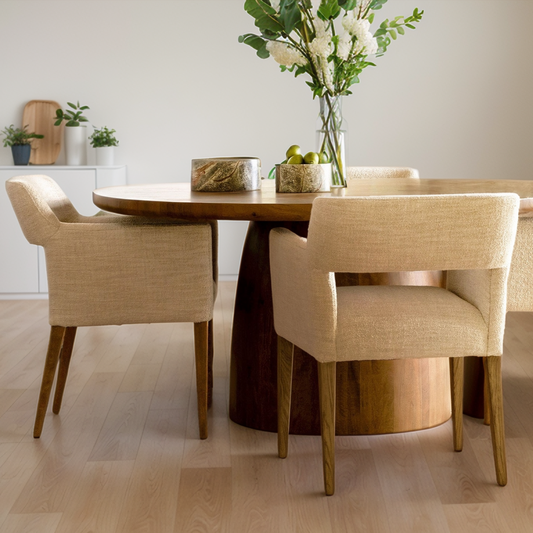 ARNOLD 64"RD MANGO WOOD DINING