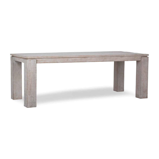 ASPEN RUSTIC WHITE WASHED PINE DINING TABLE