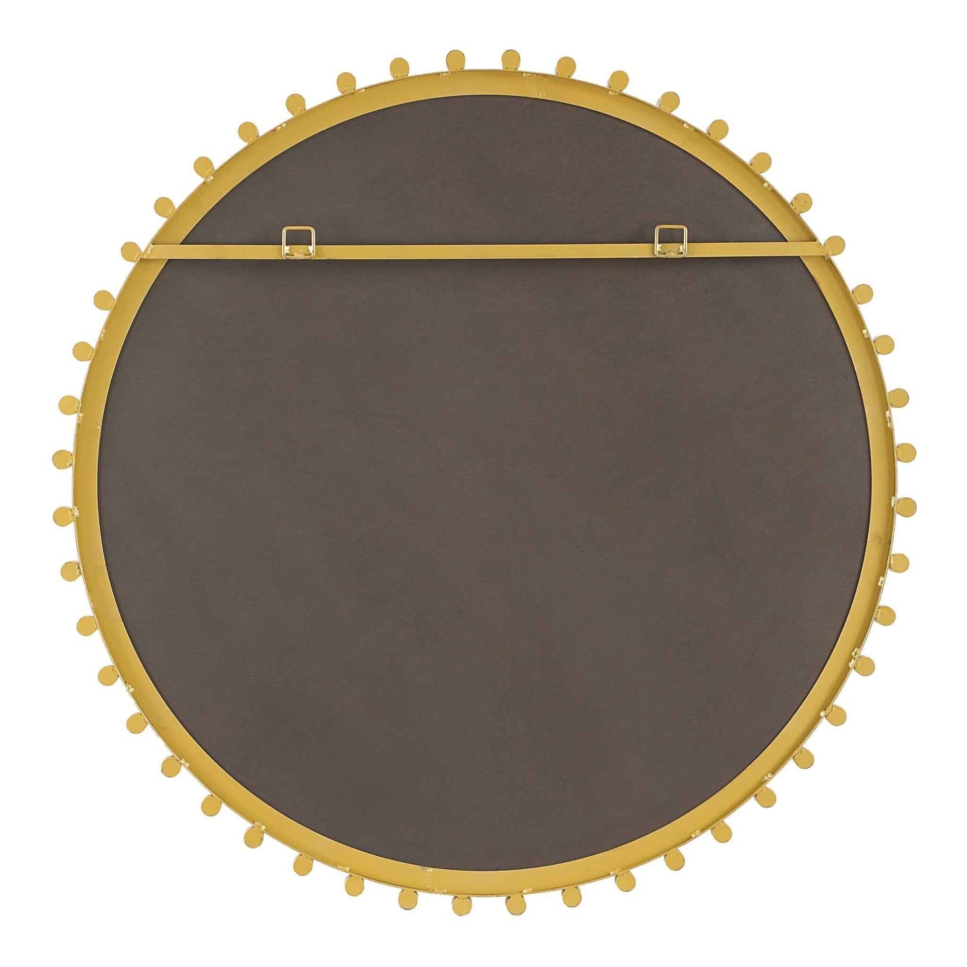 AVELYNE ACRYLIC + BRASS ROUND MIRROR