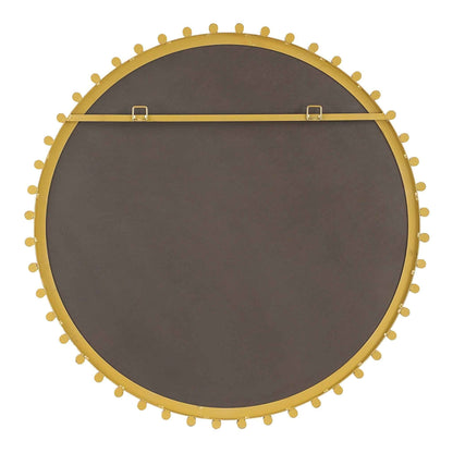 AVELYNE ACRYLIC + BRASS ROUND MIRROR