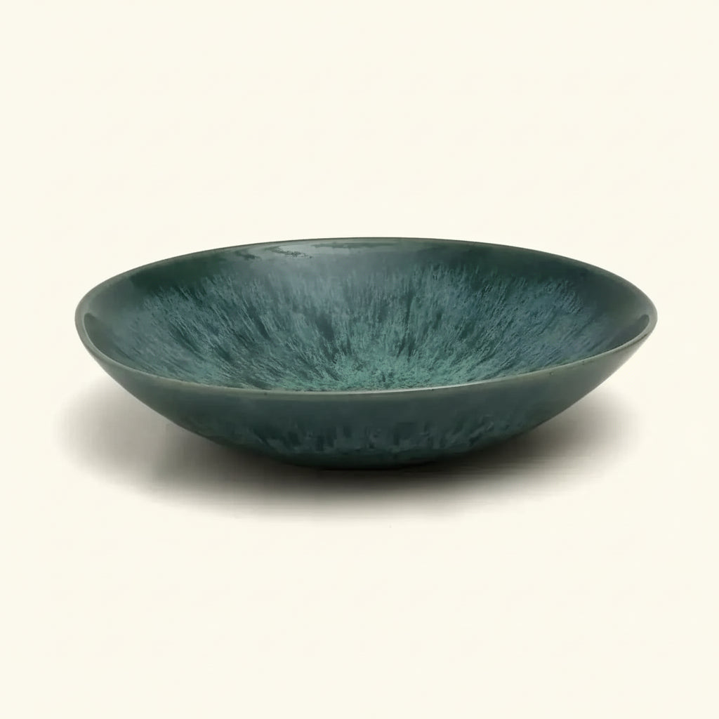 AQUA CERAMIC PASTA PLATE | SET OF 4