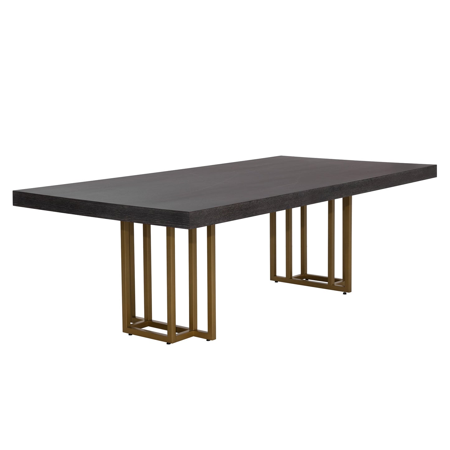 BALDESSARA 94.5" DINING TABLE - BROWN