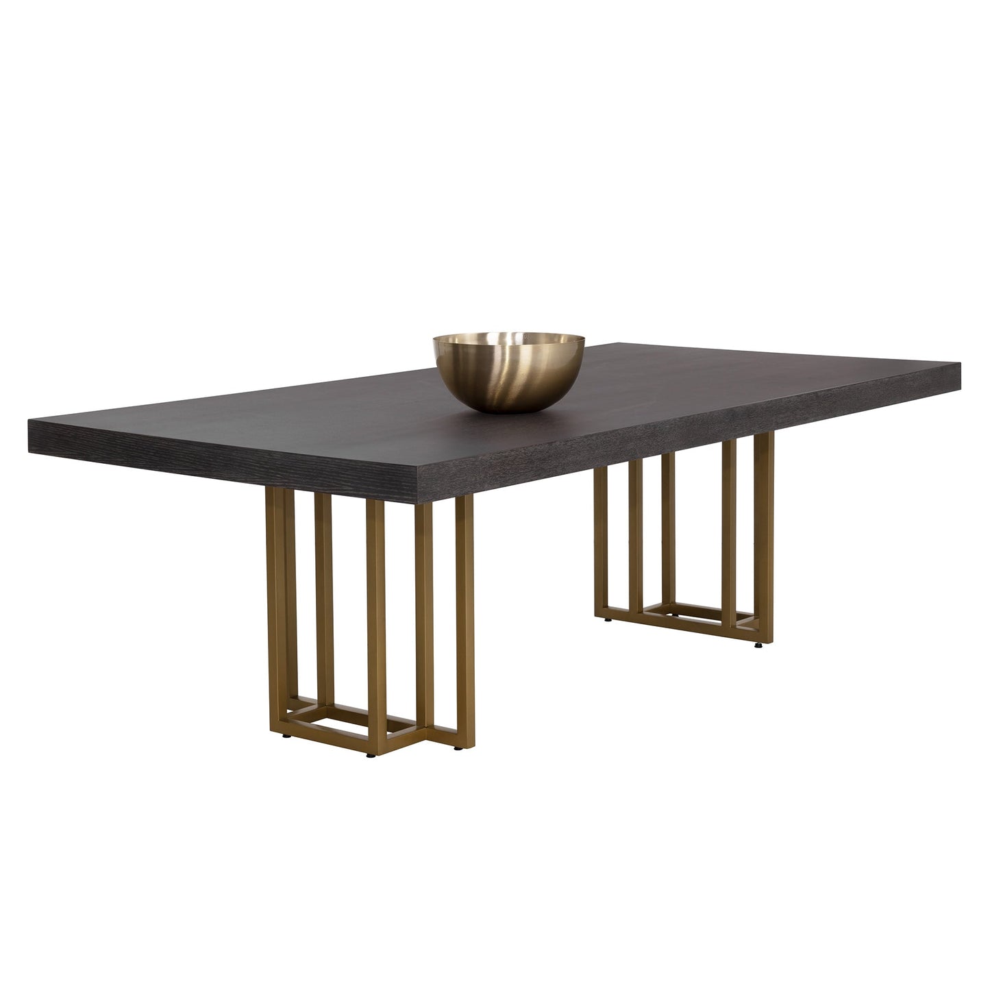 BALDESSARA 94.5" DINING TABLE - BROWN