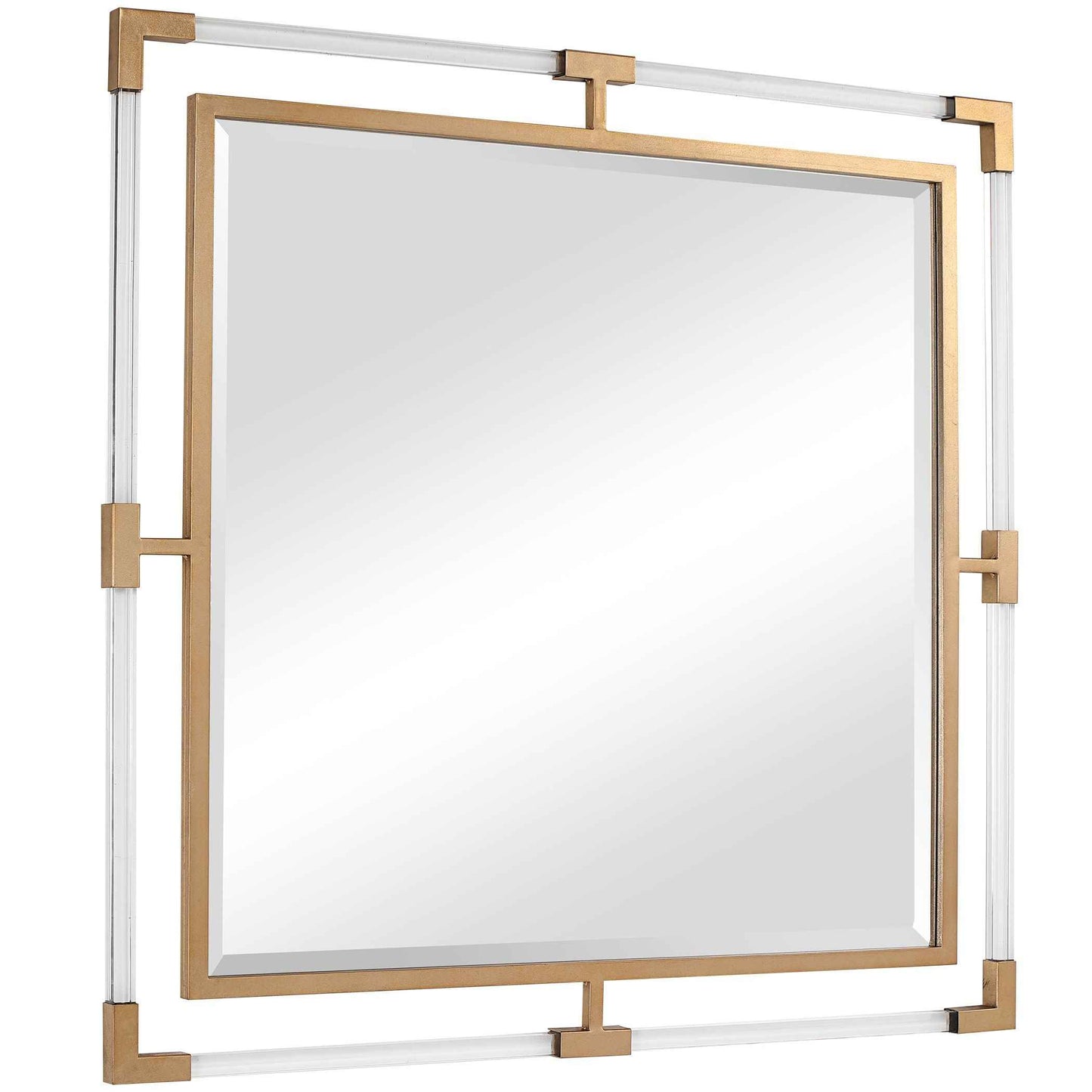 BALKAN ACRYLIC SQUARE MIRROR: GOLD