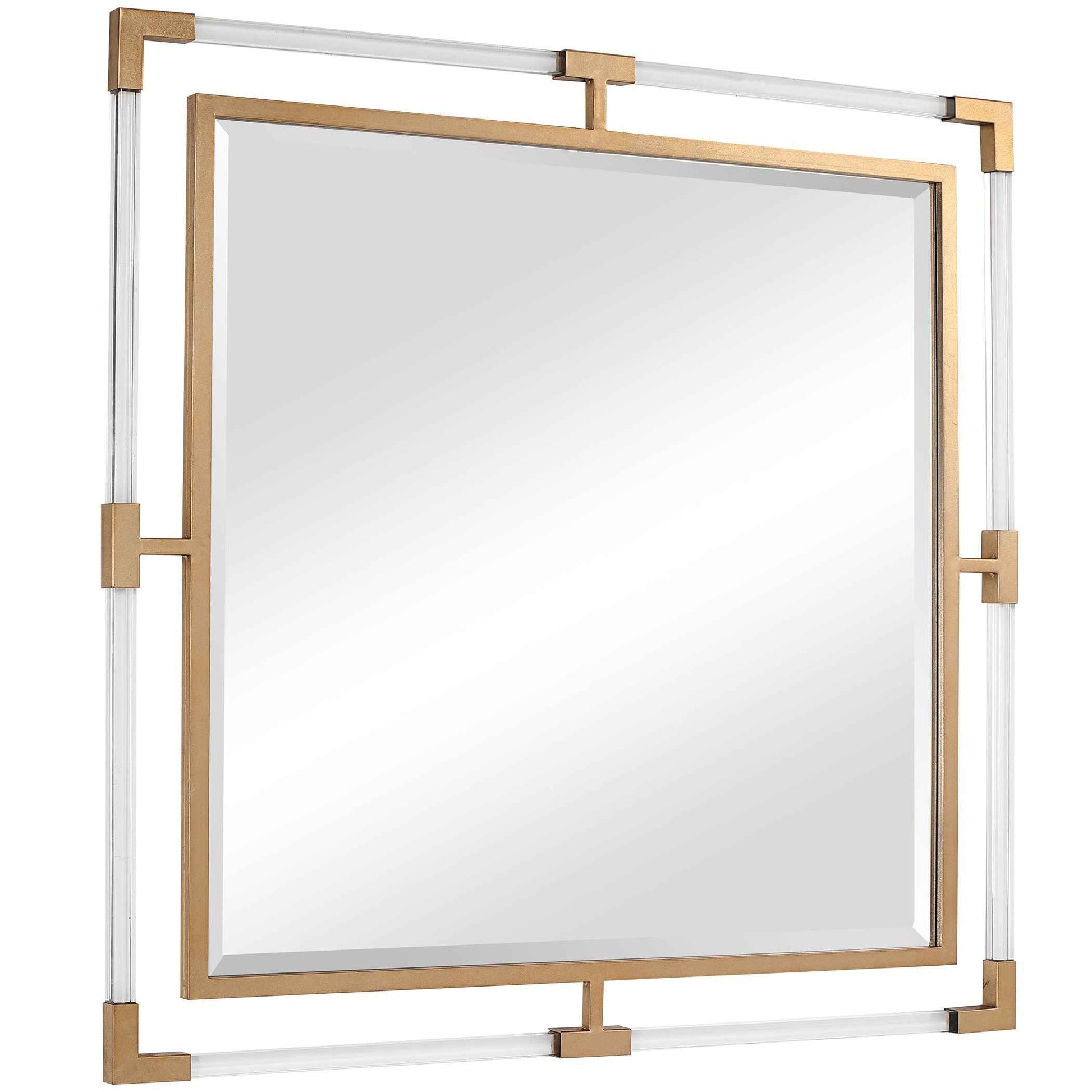 BALKAN ACRYLIC SQUARE MIRROR: GOLD