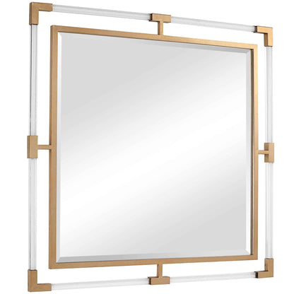 BALKAN ACRYLIC SQUARE MIRROR: GOLD