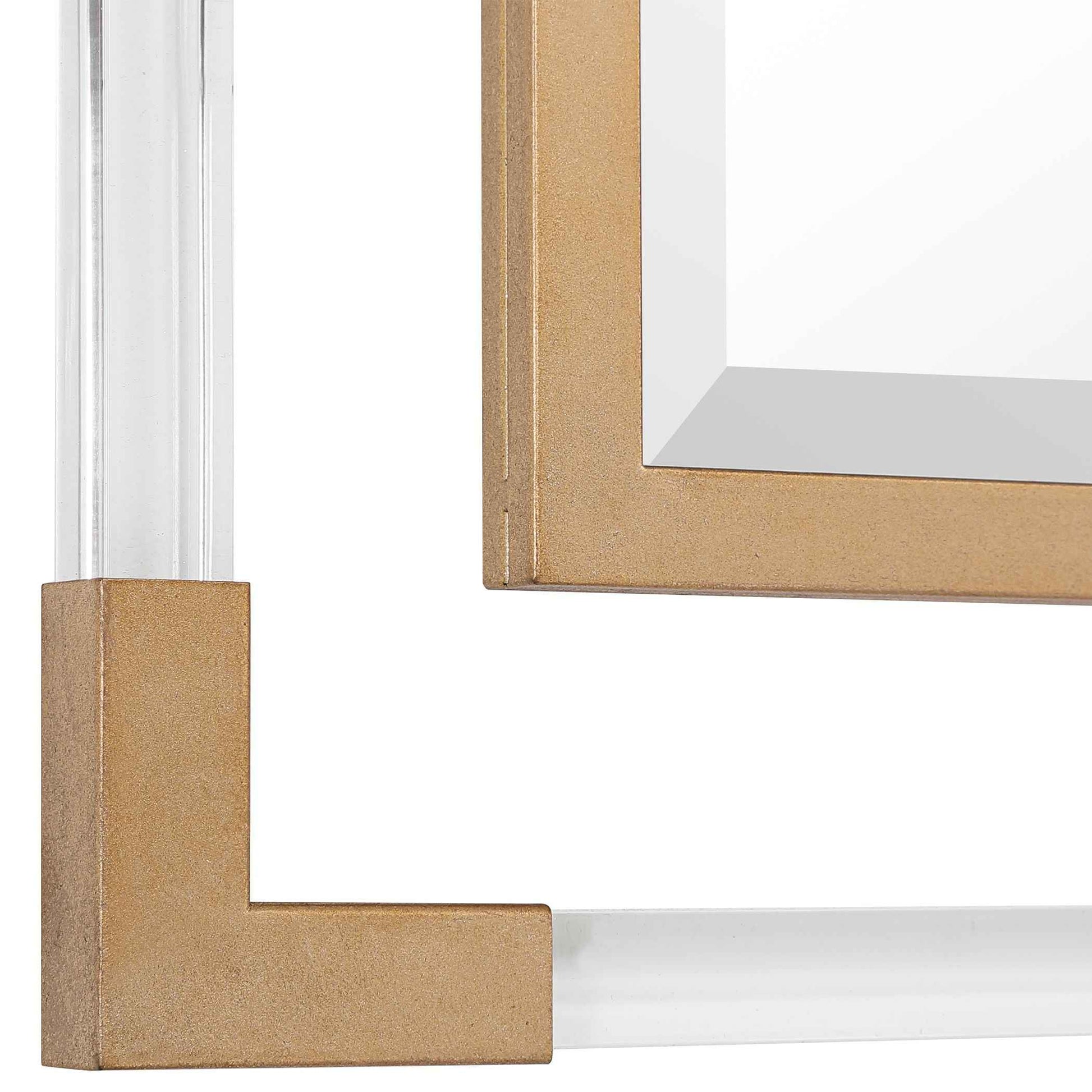 BALKAN ACRYLIC SQUARE MIRROR: GOLD