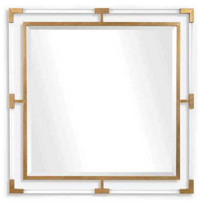 BALKAN ACRYLIC SQUARE MIRROR: GOLD