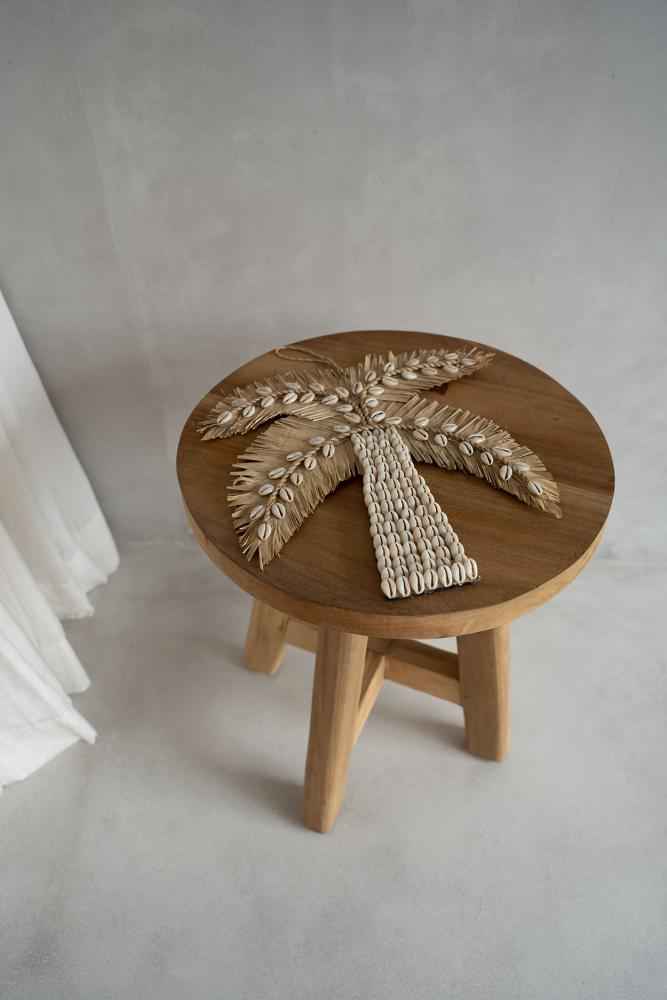 BANANA SHELL PALM TREE WALL ART | NATURAL + WHITE