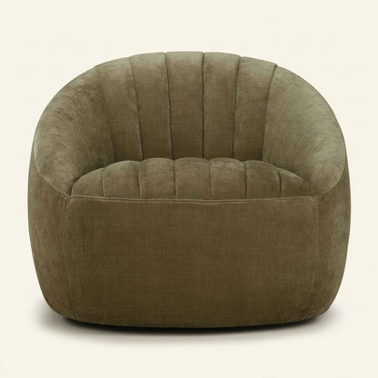 BARROW CHAMBRAY CHENILLE SWIVEL CHAIR