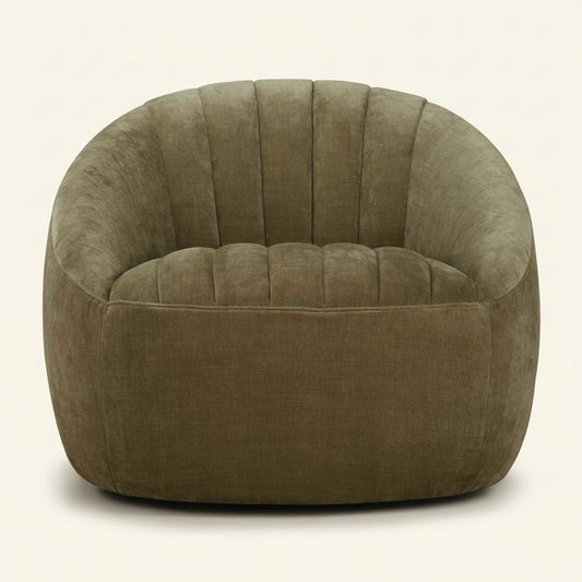 BARROW CHAMBRAY CHENILLE SWIVEL CHAIR