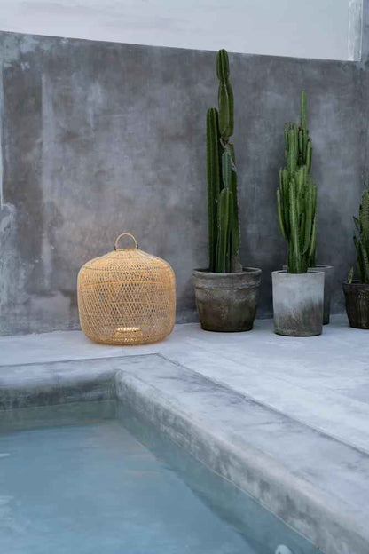 BATU BOLONG LAMP SHADE | NATURAL | MEDIUM