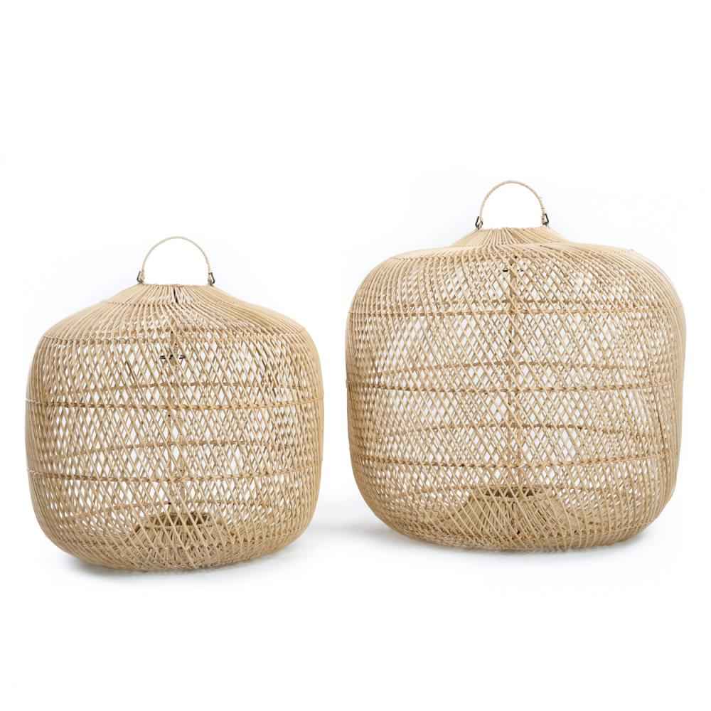 BATU BOLONG LAMP SHADE | NATURAL | MEDIUM