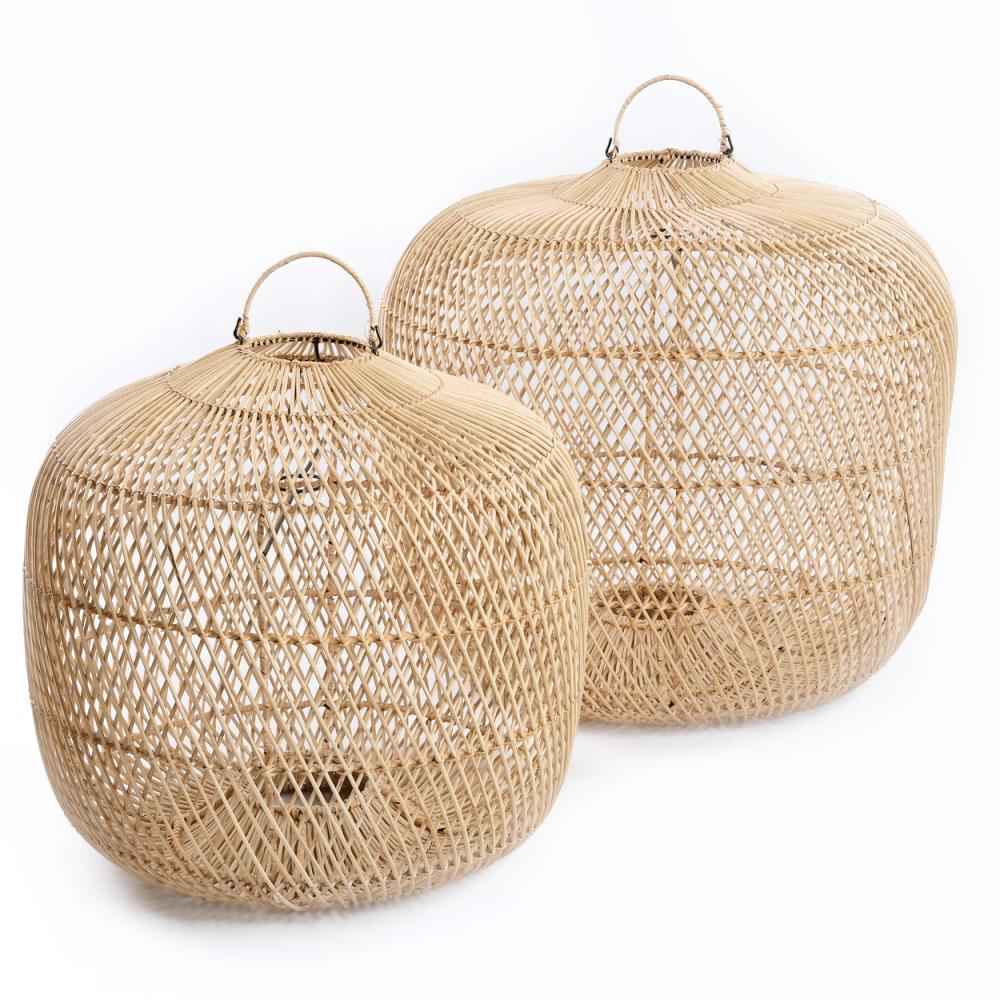 BATU BOLONG LAMP SHADE | NATURAL | MEDIUM