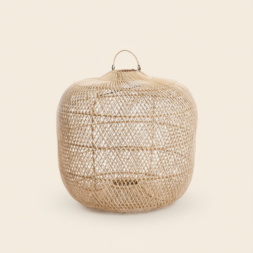 BATU BOLONG LAMP SHADE | NATURAL | MEDIUM