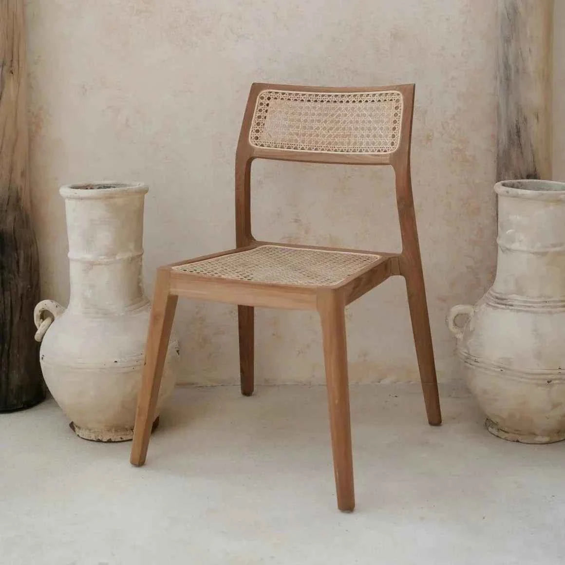 BATUC DINING CHAIR | NATURAL | SET OF 2