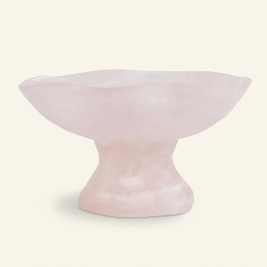 RESIN ORGANIC FRUIT STAND | PINK WHITE