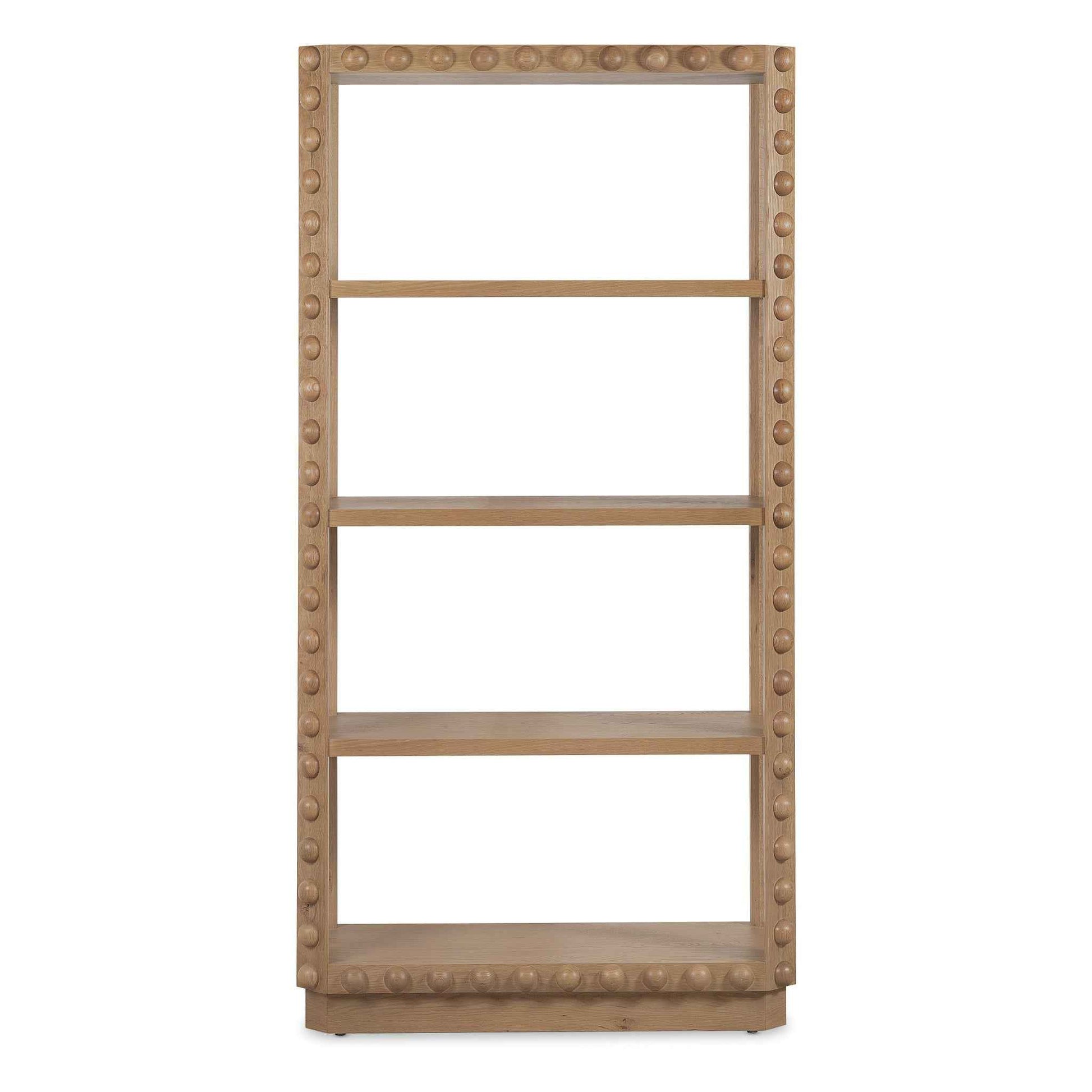 MARGO BEADED OAK ETAGERE