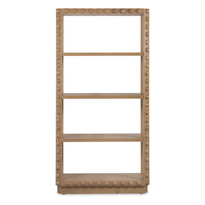 MARGO BEADED OAK ETAGERE