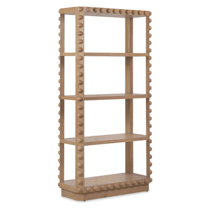 MARGO BEADED OAK ETAGERE