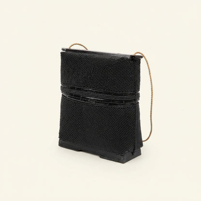 BEADED TREASURE BOX | BLACK
