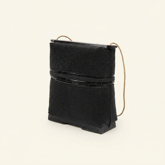 BEADED TREASURE BOX | BLACK