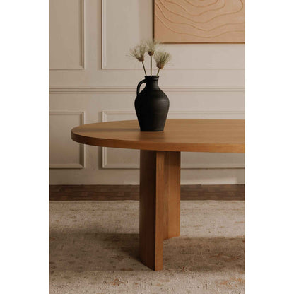 BEAN DINING TABLE: NATURAL OAK