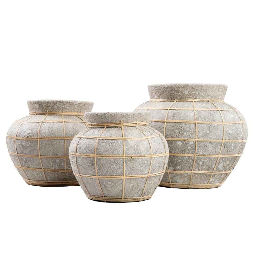 BELLY TERRACOTTA VASE | CONCRETE | LARGE