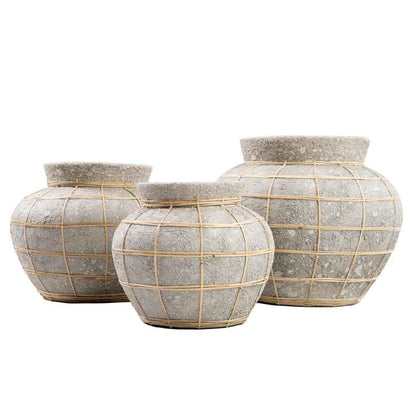 BELLY TERRACOTTA VASE | CONCRETE | LARGE