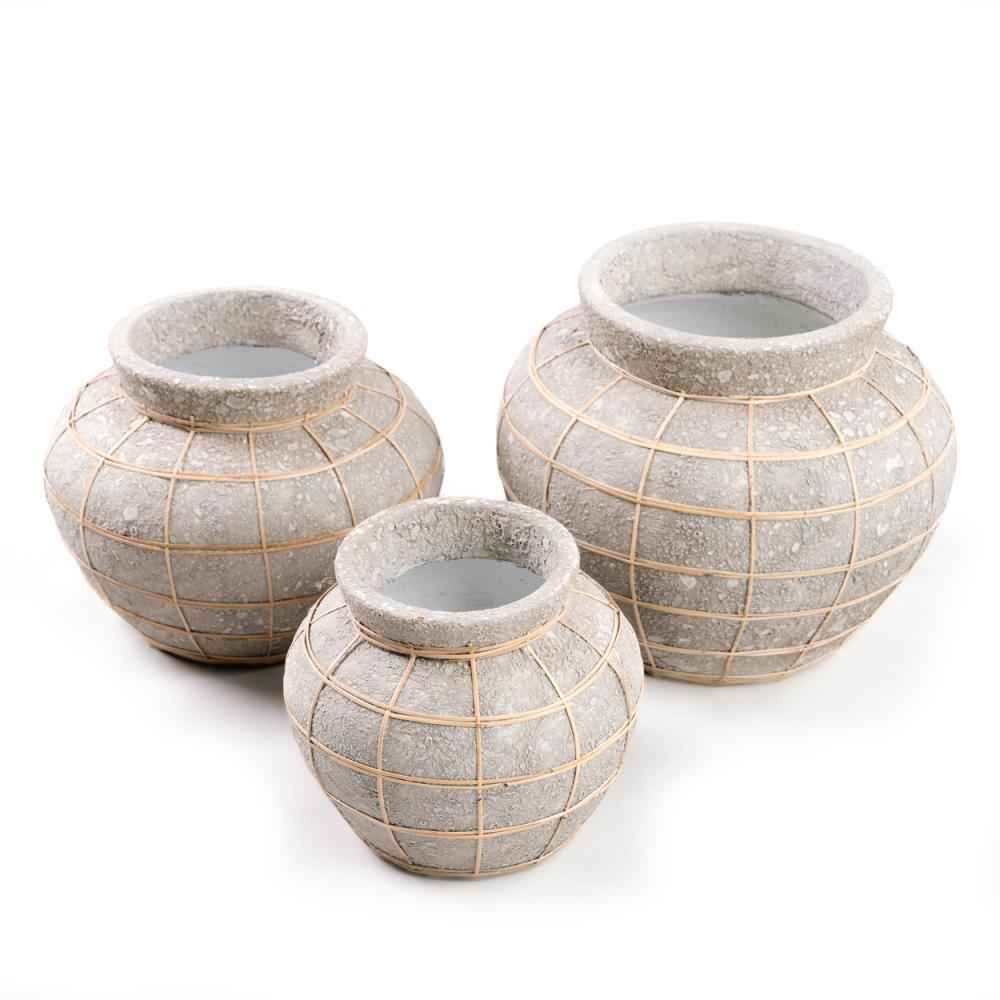 BELLY TERRACOTTA VASE | CONCRETE | LARGE